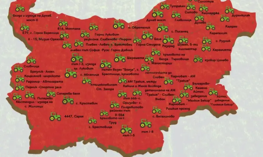 Несъгласни с методиката на подпомагане: Зърнопроизводителите блокират 80 точки в цялата страна - Tribune.bg