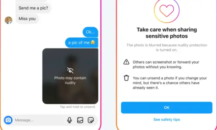 Нова функция: Meta ще предпазва потребителите в Instagram от разпространение на голи снимки - Tribune.bg