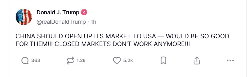 Donald J. Trump/Truth Social