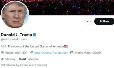 Доналд Тръмп отново с акаунт в Туитър
