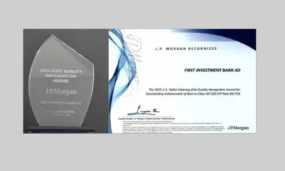 Fibank отново с награда от J.P.Morgan за валутни преводи